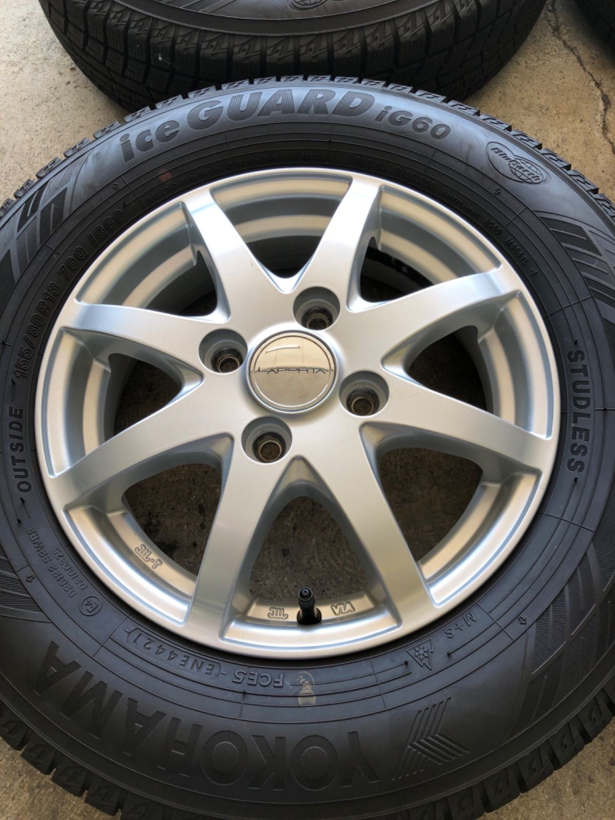 軽自動車 155 80R13 kei ハスラー ラピュタ インチダウン スタッドレス