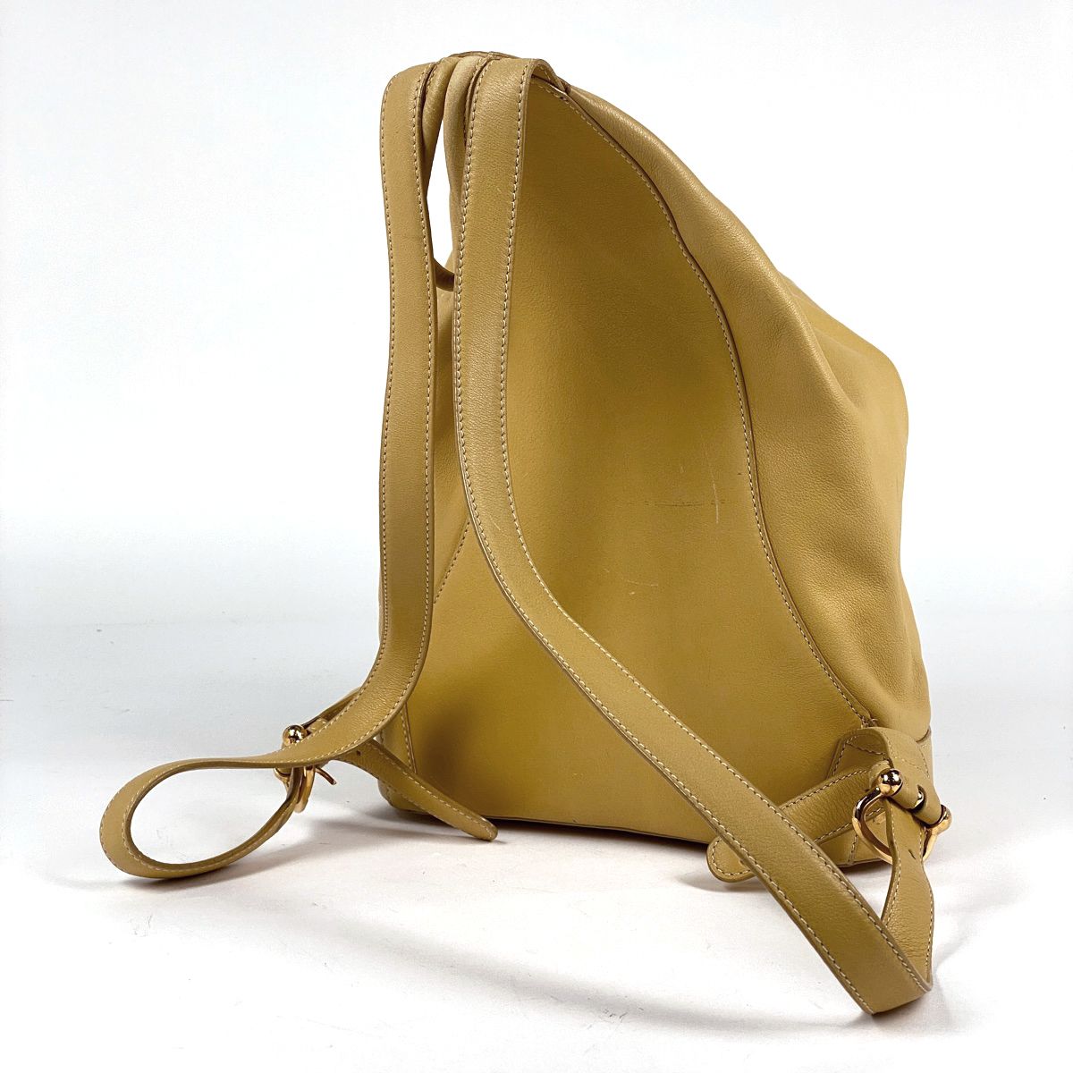 高級✨ロエベ リュックサック アナグラム ナイロン レザー イエロー ロエベ LOEWE アントン リュックサック アナグラム バックパック