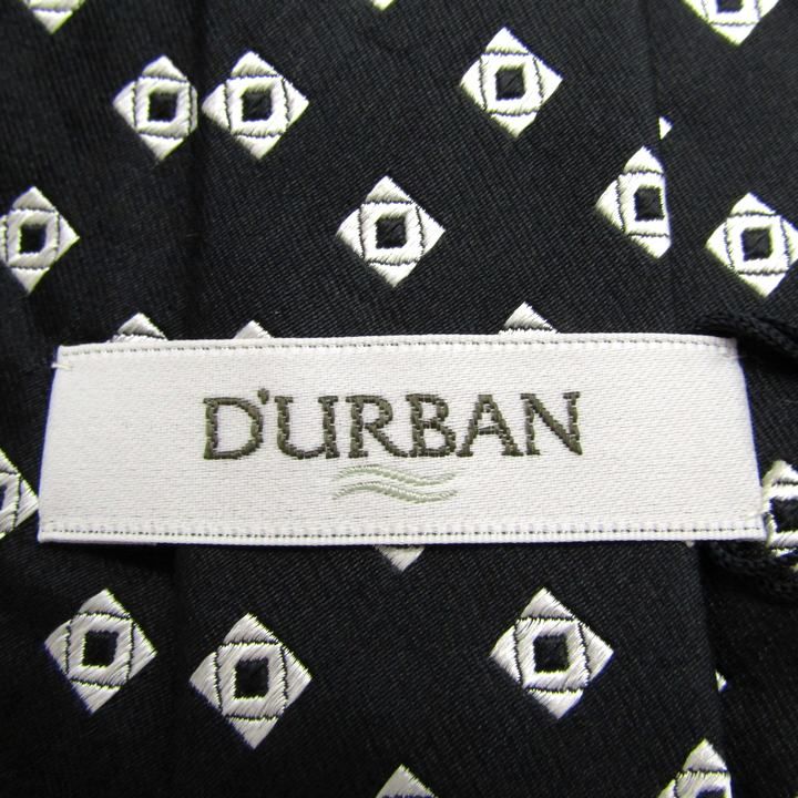 ✨新品未使用✨D'URBAN　ダーバン　ネクタイ　花柄　小紋柄　ブラック　シルク 50777580502H_11.jpg