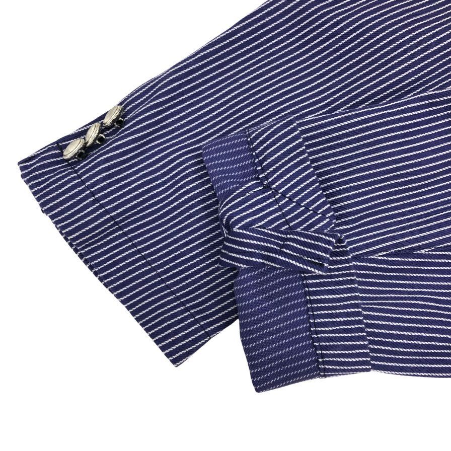 フライツォーリ 美品 近年 イタリア製 M ウール ストライプ 短丈 ブルゾン フライツォーリ 美品 近年 イタリア製 M ウール ストライプ 短丈 ブルゾン