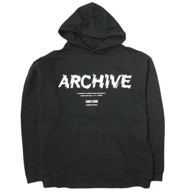 A4A x Danke Schon エーフォーエー ダンケシェーン 別注 ARCHIVE HOODIE オーバーサイズ スウェットプルオーバーパーカー L ブラック LHP サンプル品 トップス g20778