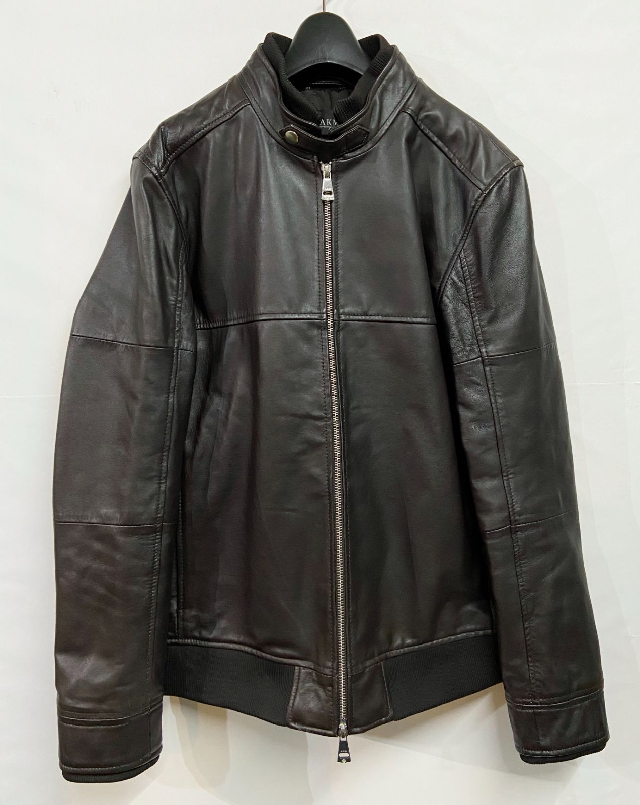 ＡＫＭ　シングルライダースジャケット AKM｜エイケイエム ラムレザー シングル ライダースジャケット AKM