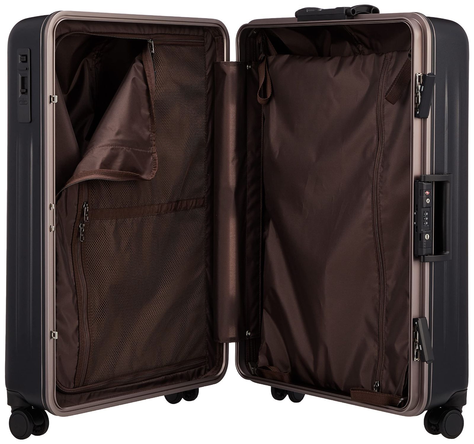 ゼログラ ZER 1143 ZEROGRA 74 超軽量フレームスーツケース cm 5.1 kg シフレ マットブラック