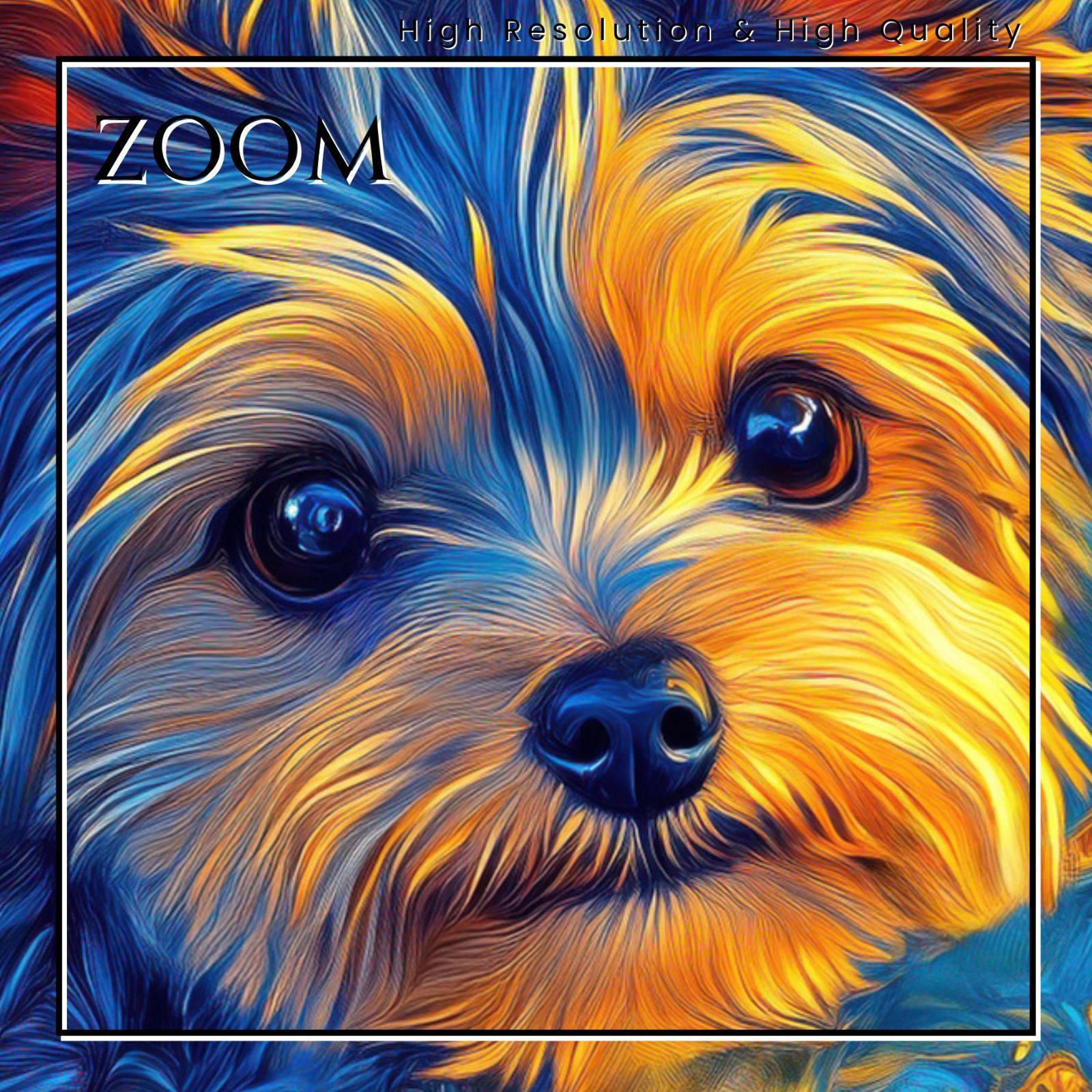 アートポスター 犬の絵