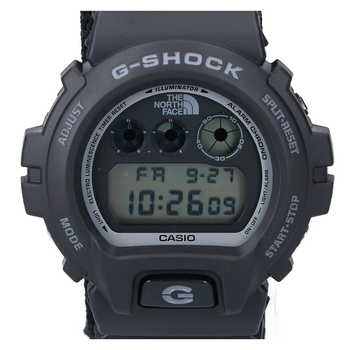 G-SHOCK ジーショック SupremeシュプリームｘTHE NORTH FACEノースフェイス【美品】DW-6900NS-1CR 限定トリプルコラボモデル デジタル