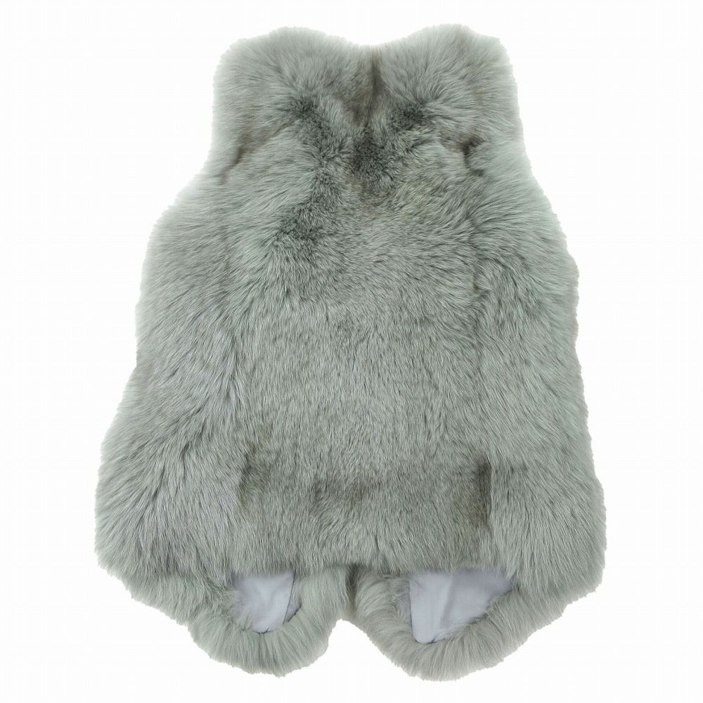 SAGA FURS サガファー ブルーフォックスファー ベスト 本毛皮