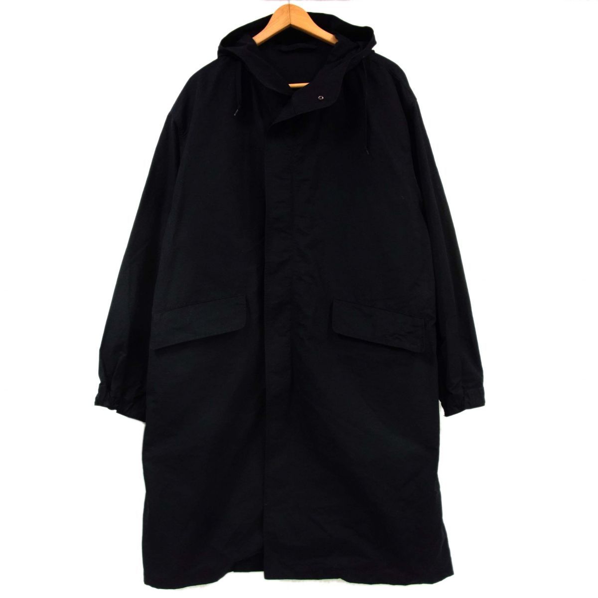 定価83,600円◇COMOLI コモリ 17SS コットンナイロン フーデッド