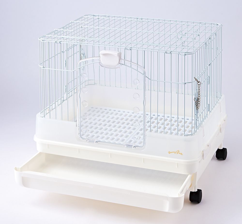 マルカン うさぎのカンタンおそうじケージ H50W