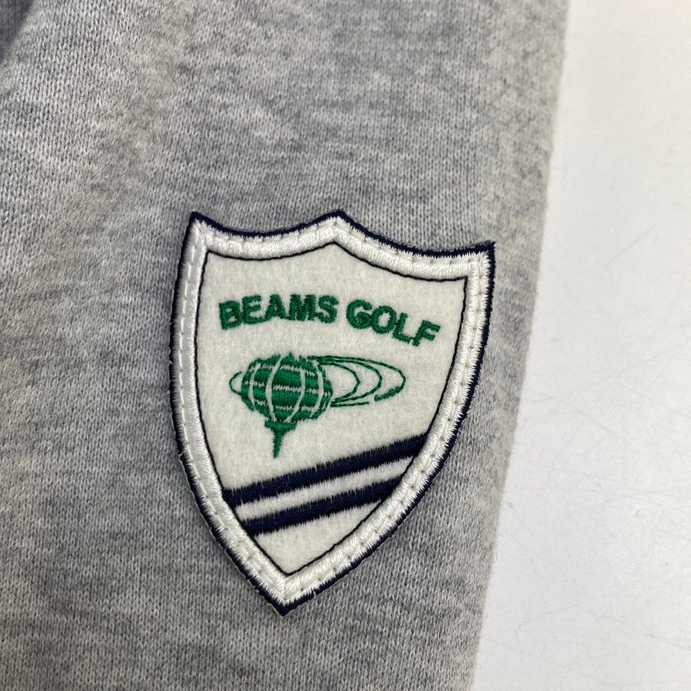 サイズ：L BEAMS GOLF ビームスゴルフ 2023年モデル スウェットパーカー ワッペン  グレー系 [240101440006] ゴルフウェア メンズ ストスト サイズ：L BEAMS GOLF ビームスゴルフ 2023年モデル スウェット