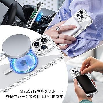 iPhone14 iPhone 13 ケース 縦横両対応 リング MagSafe : KMAMBNG iPhone14 用 ケース 縦横両対応 リング 多