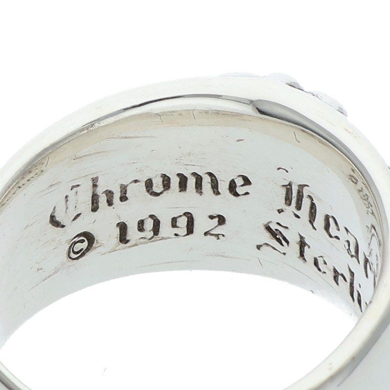 クロムハーツ FLRL CRS 1DIA フローラルクロス 1ダイヤ シルバーリング メンズ 20号 WWW_SHINETEETH_COM