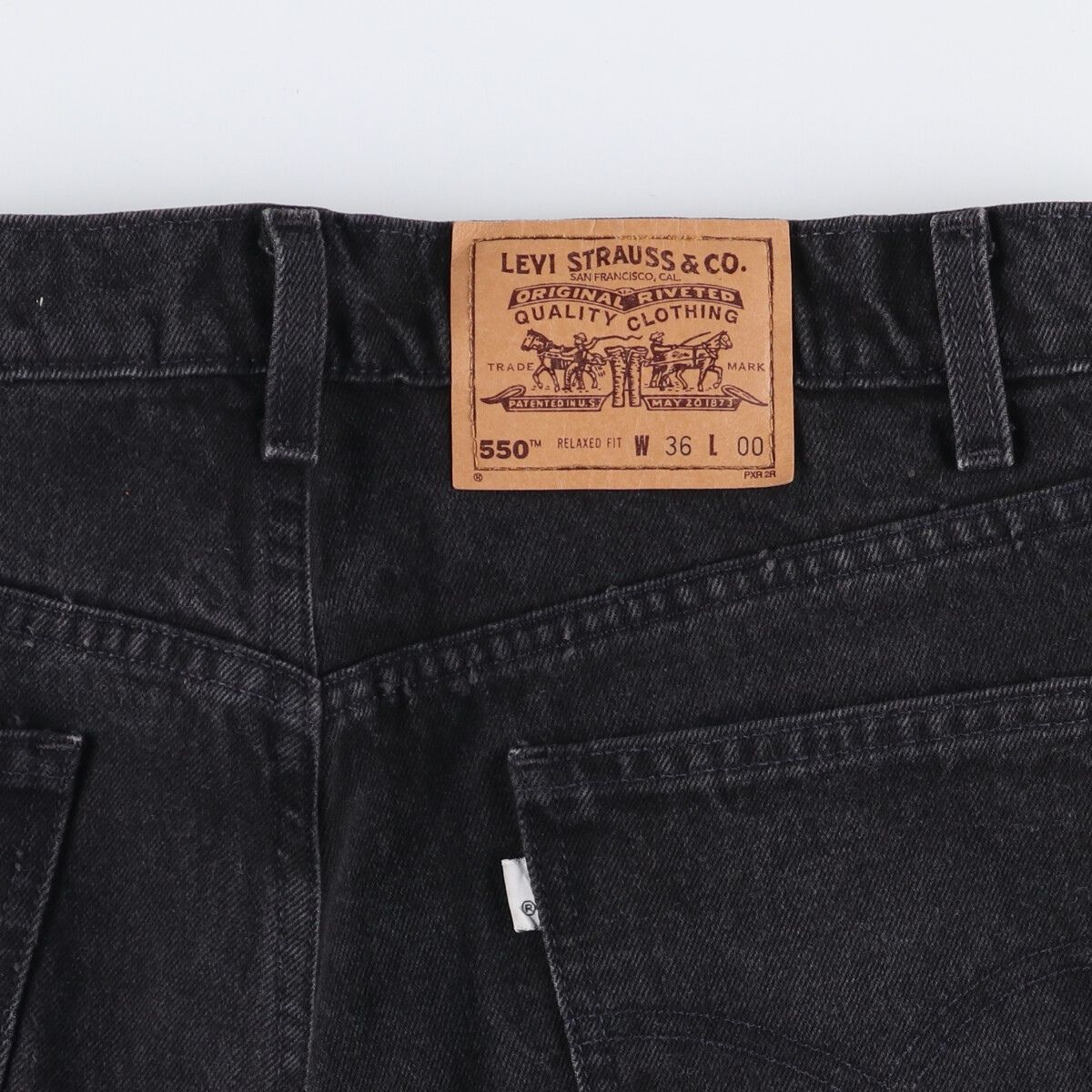 古着 90年代 リーバイス Levi's 550 RELAXED FIT ブラックデニム