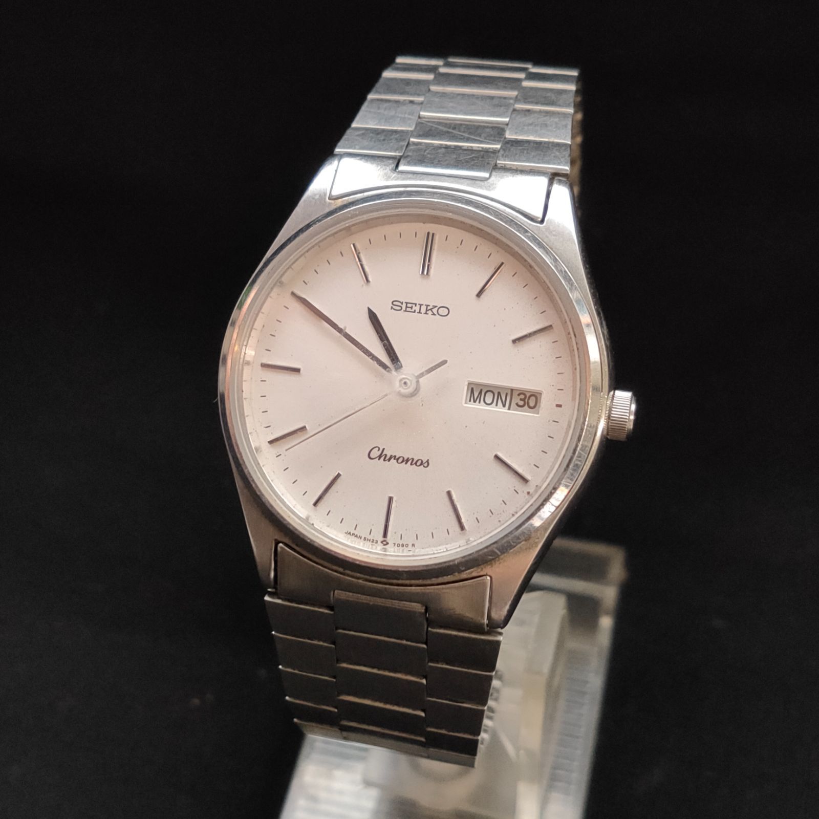 M658 ☆動作品☆◇SEIKO 5H23-7D40◇ クォーツ腕時計 シルバー - メルカリ