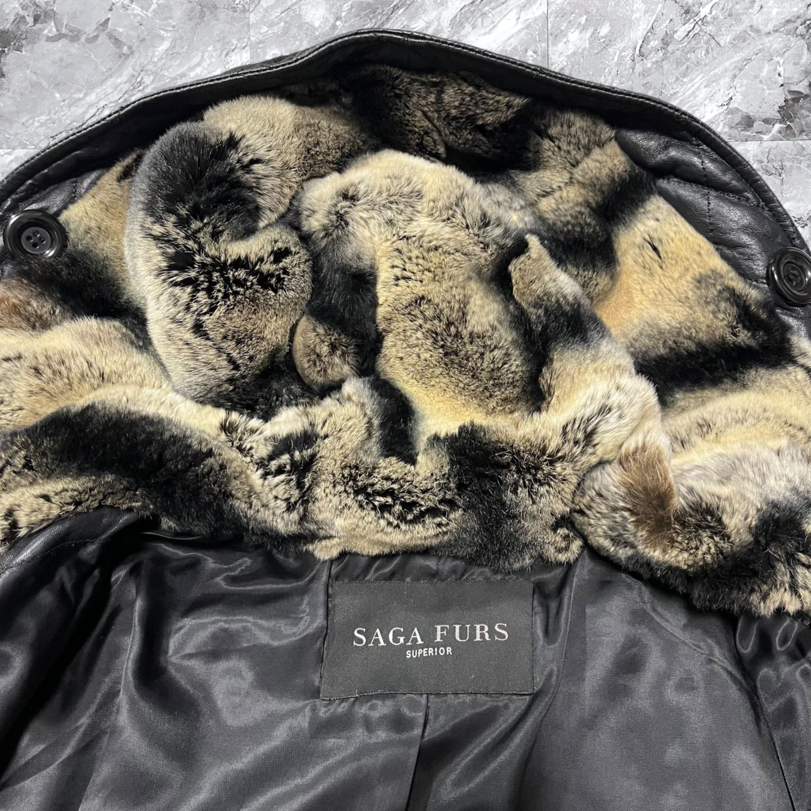 レディース SAGA FURS サガファー レザーコート オールレザー 