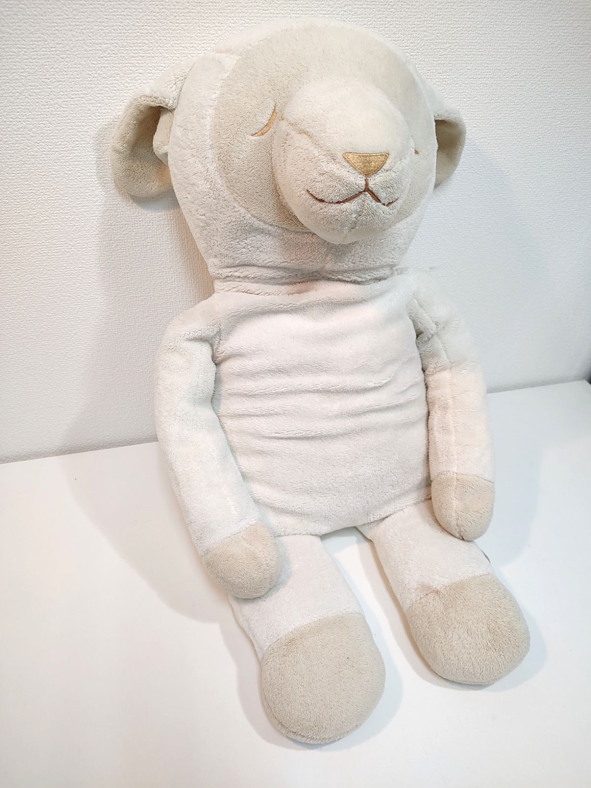 49bc] 初代ひつじのメルくん 里親募集中♪ バニラ色 廃盤商品