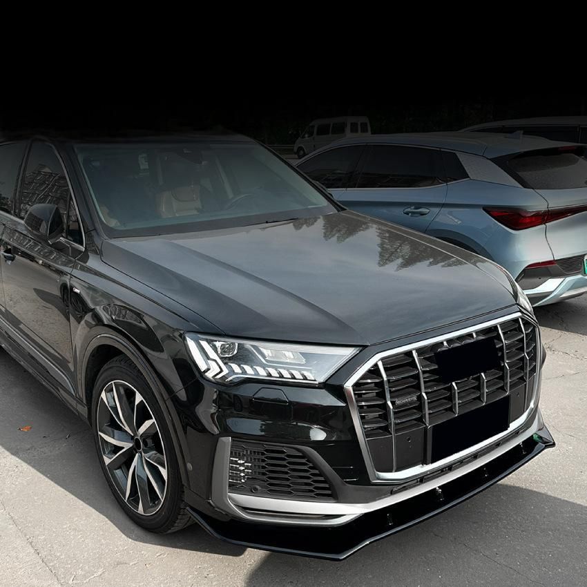 アウディ Q7 Sline 20-23 一体式 フロントリップスポイラー エアロカスタム 外装パーツ