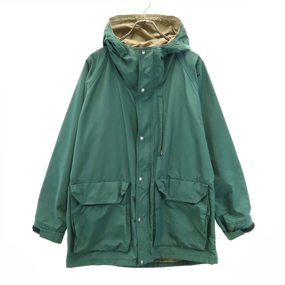 グッドアイテム◎70s TE NORTH FACE ザノースフェイスフルジップマウンテンパーカLグリーン茶タグアメカジアウトドアh21909 70s 80s 70年代 80年代 ノースフェイス 茶タグ 緑 グリーン
