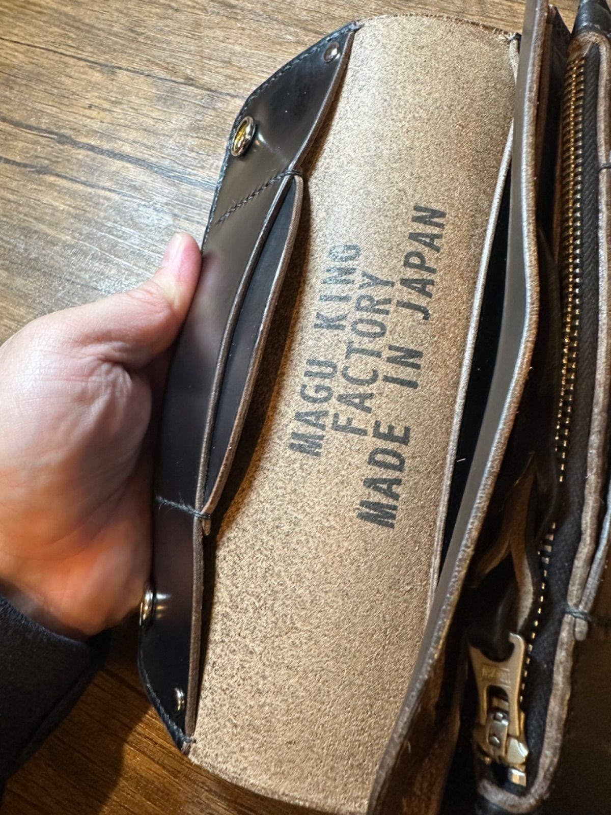 トラッカーウォレット　221 受注生産】ショートトラッカーウォレット（ブラック）/ Heritage