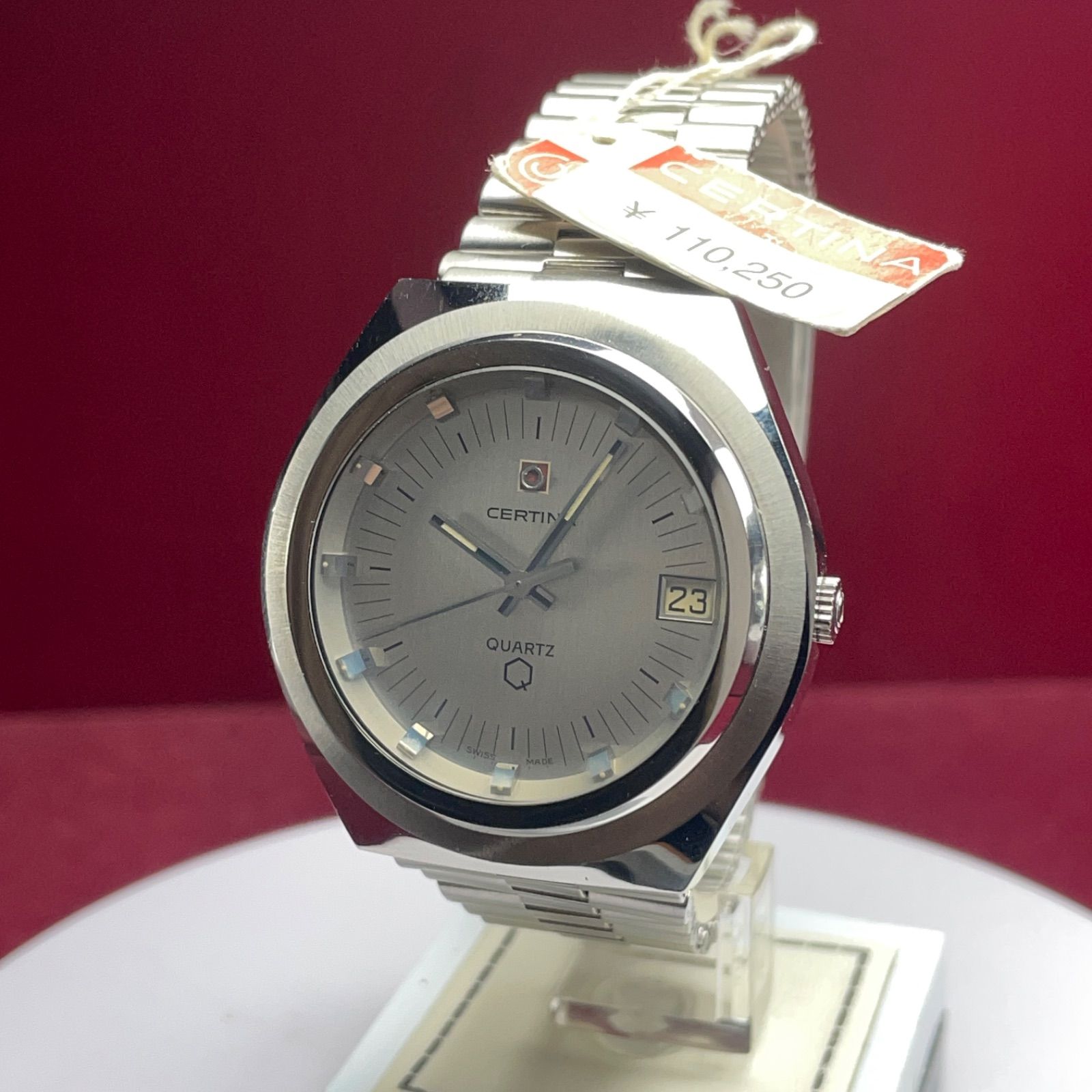 70s デッドストック未使用 最高級CERTINA QUARTZ 純正SSブレス 70s デッドストック未使用 最高級 CERTINA クォーツ 純正SS