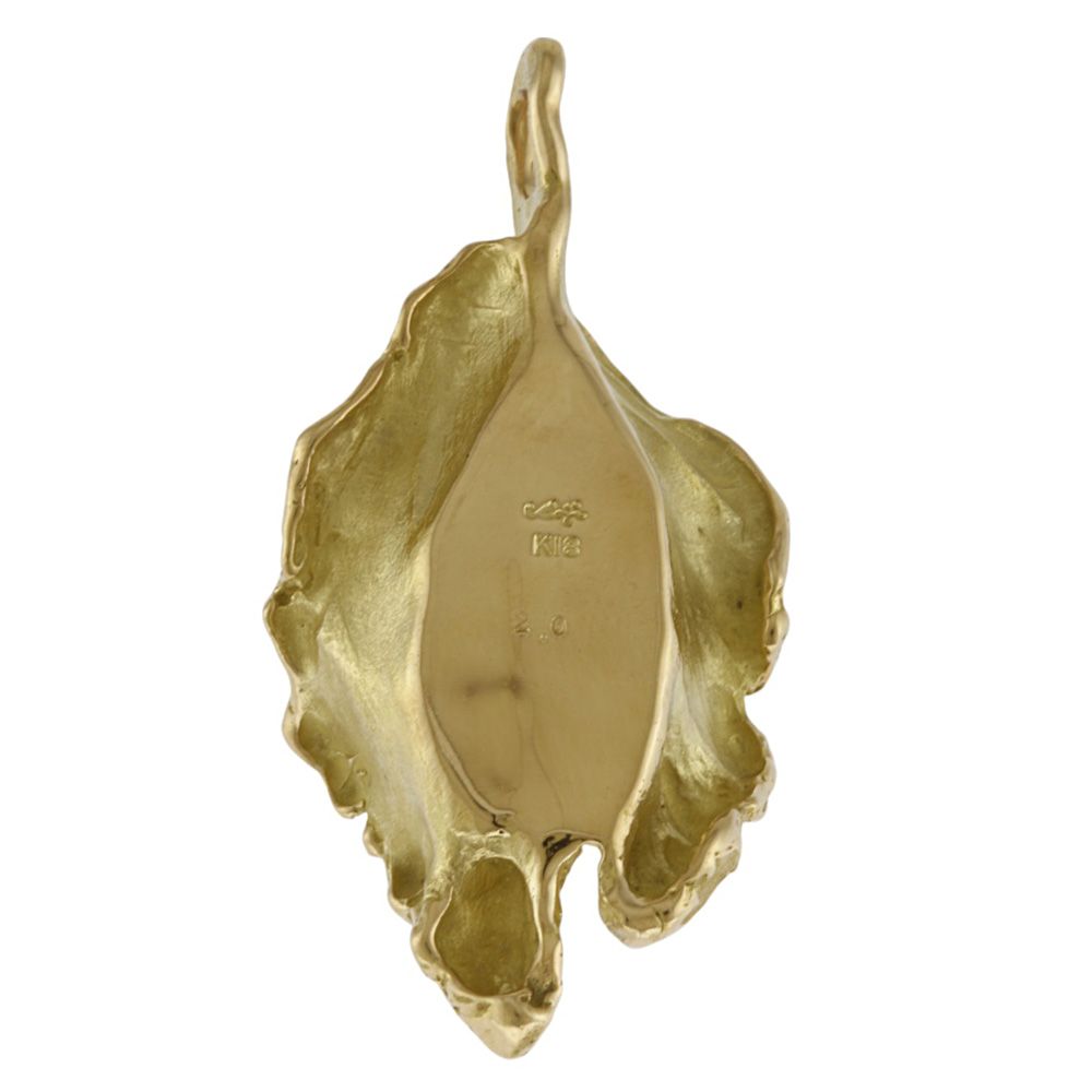 岩倉康二　作　プレート巻貝モチーフペンダントトップ 岩倉康二 作 プレート巻貝モチーフペンダントトップ 2025年最新