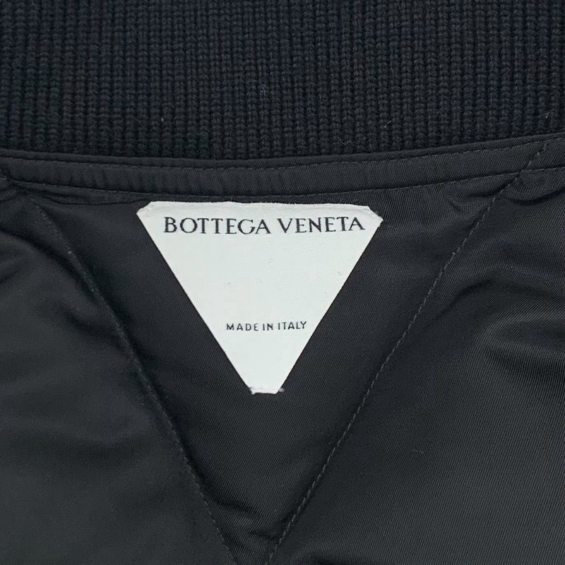 ボッテガヴェネタ BOTTEGAVENETA アウター ナイロン ブラック シルバー メンズ MA1 ジャケット