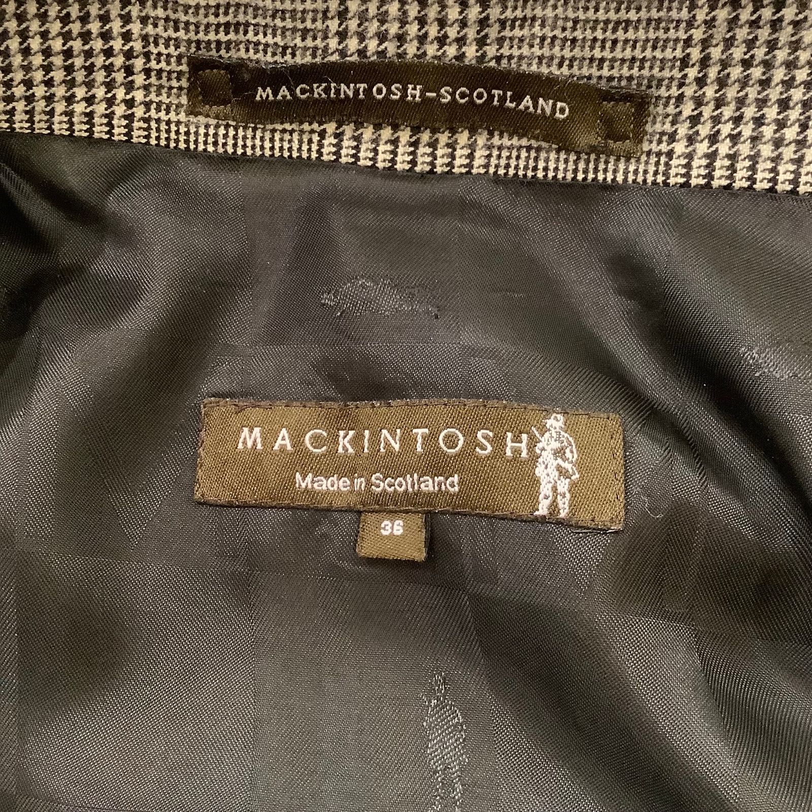 ☆日本の職人技☆ MACKINTOSH チェスターコート グレーンチェック ９ L