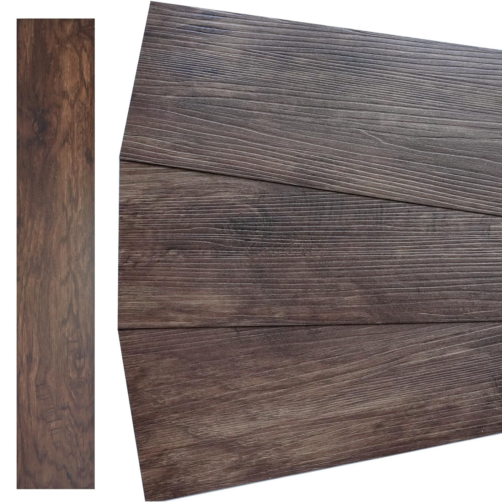 新着商品 木目調 ウッドカーペット 全5色 接着剤付き 貼るだけセット 床材 フローリングカーペット 貼るタイプ 床シート PVC フローリングカーペット 36枚 ウィズソファァ 3畳 ウォルナット フロアタイル fl001 With