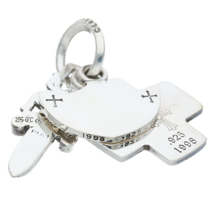 シルバースリートリンケッツネックレス CHROME HEARTS クロムハーツ 3TRINKETS スリートリンケッツ