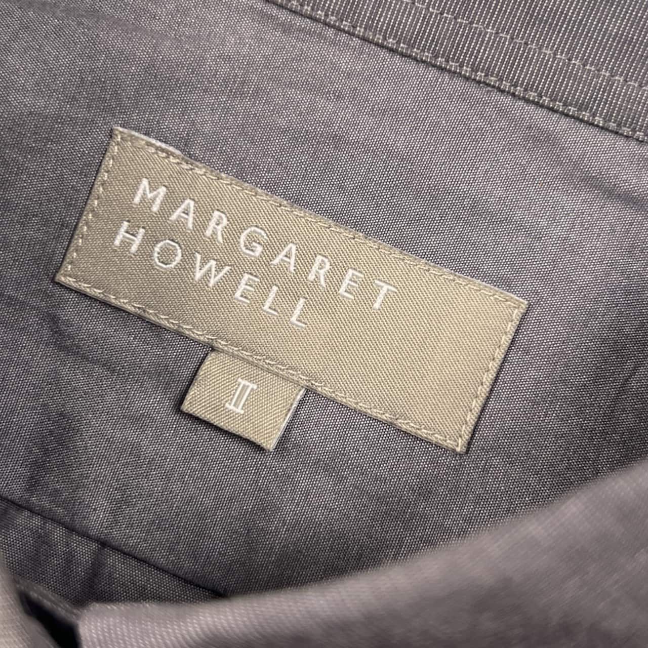 MARGARET HOWELL マーガレットハウエル 比翼 長袖シャツ 2