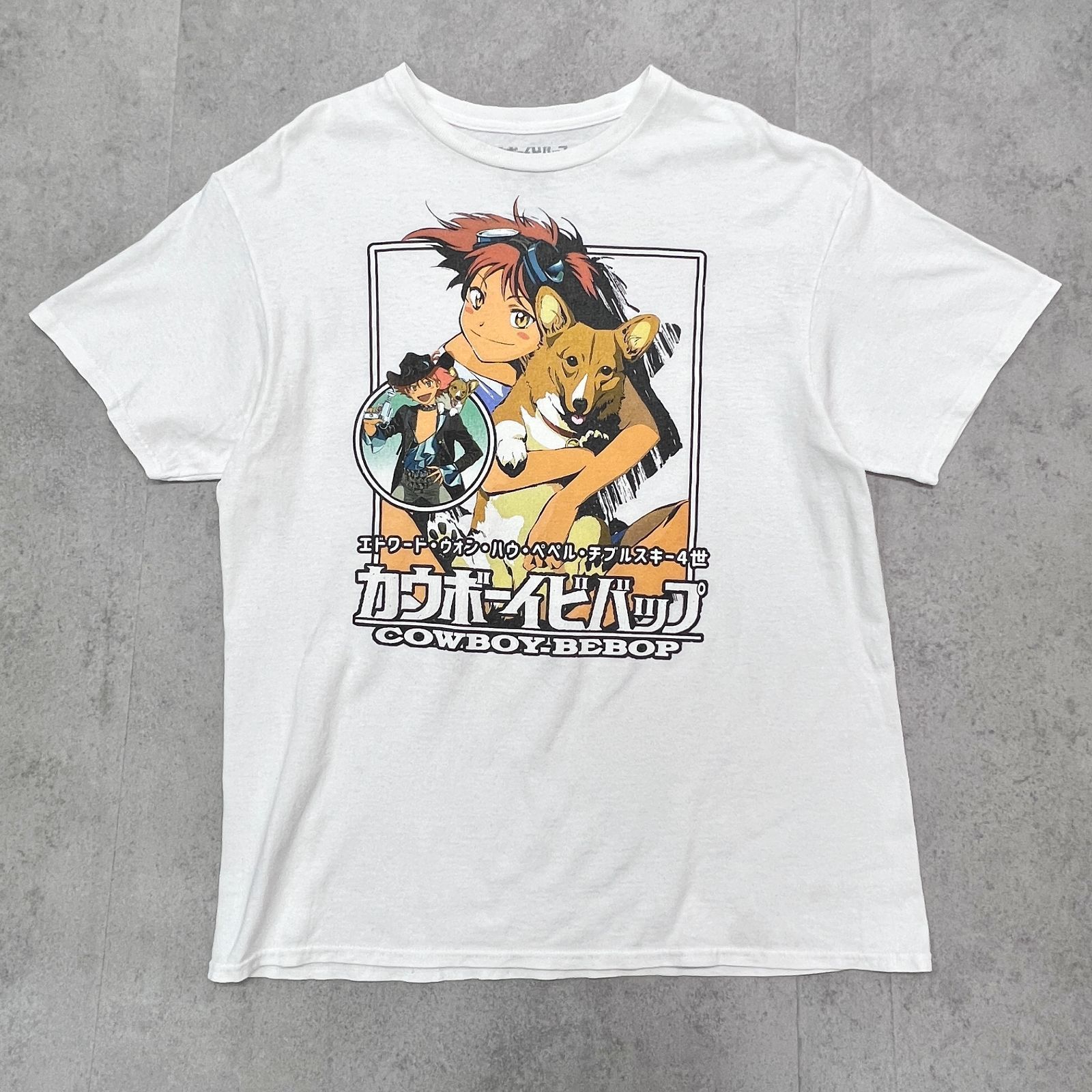 激レア カウボーイビバップ COWBOY BEBOP アイン エド 半袖Tシャツ プリントTシャツ 古着 ホワイト L - メルカリ