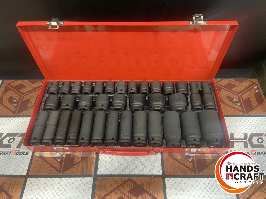 六角 ソケットセット 8～32mm ディープソケット78mm ショートソケット38mm 差込角1|2インチ 12.7mm 35点