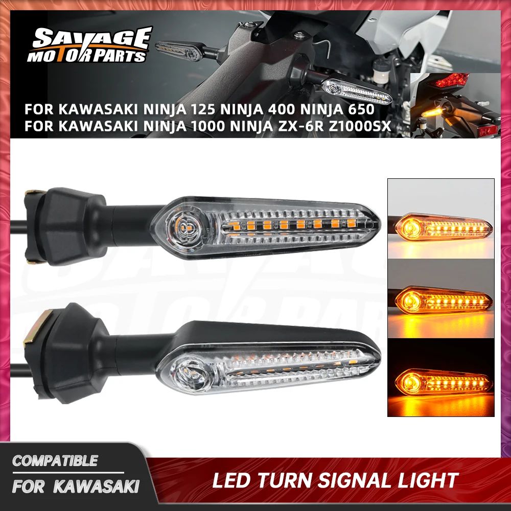 リア LED ウィンカーライト カワサキ ニンジャ 125 400 650 1000