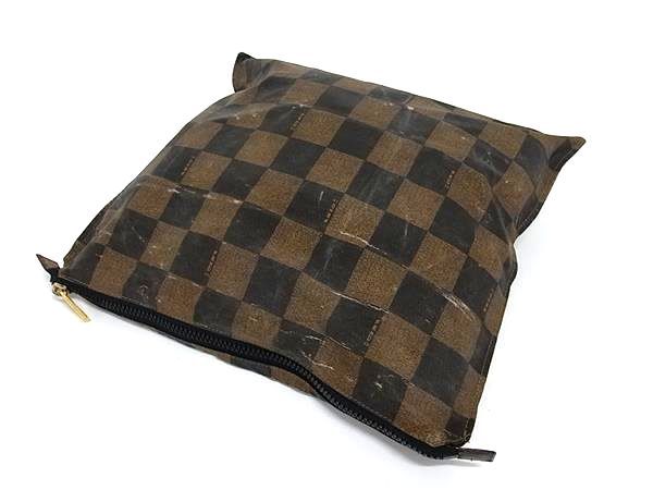 t*c様 FENDI フェンディ　ペカン柄ブロックチェック　PVC×レザー　ポー t*c様 FENDI フェンディ ペカン柄ブロックチェック PVC×レザー ポー