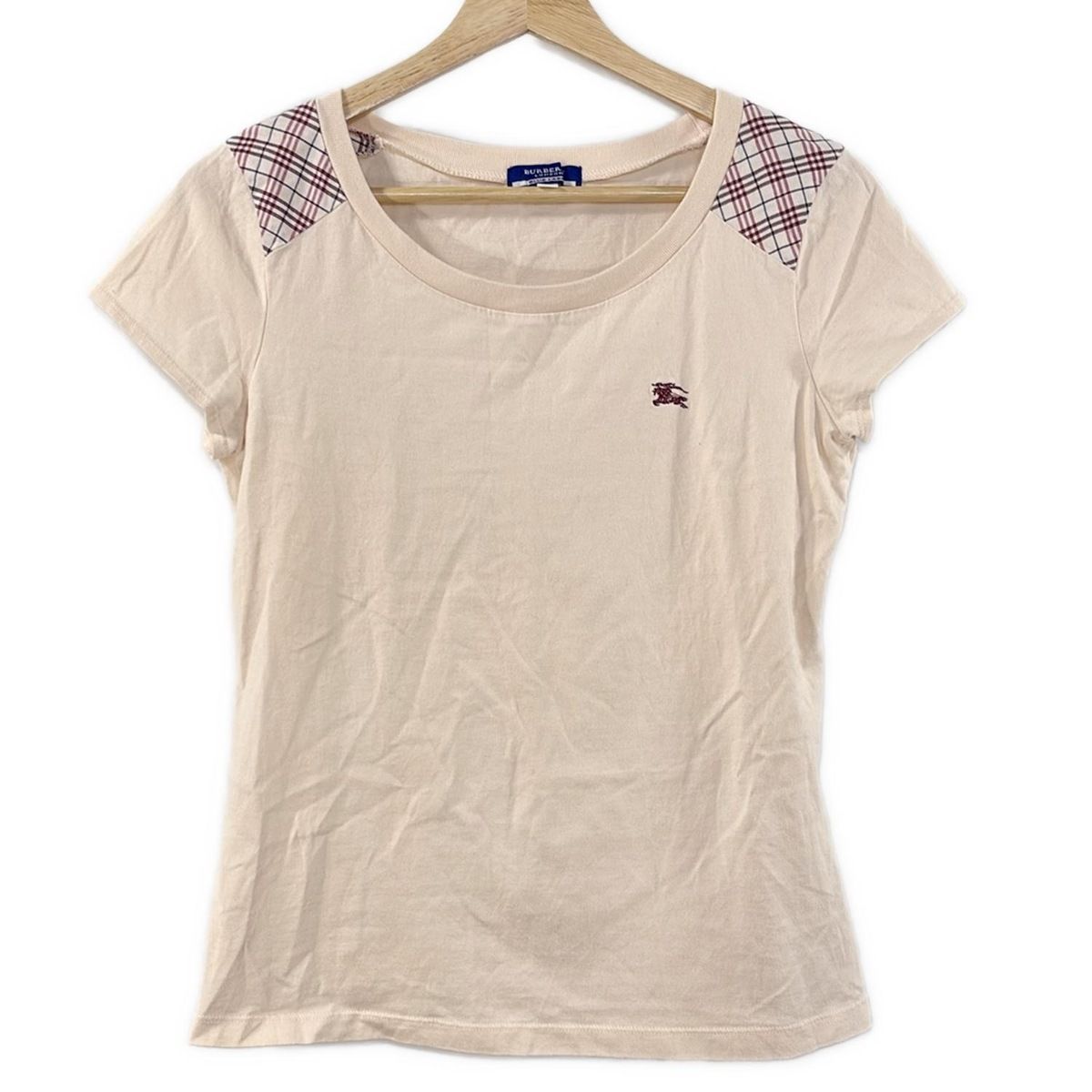 バーバリーブルーレーベル ノバチェック 半袖Tシャツ 38 BURBERRY BLUE LABEL - BURBERRY BLUE LABEL ノバチェック柄 T
