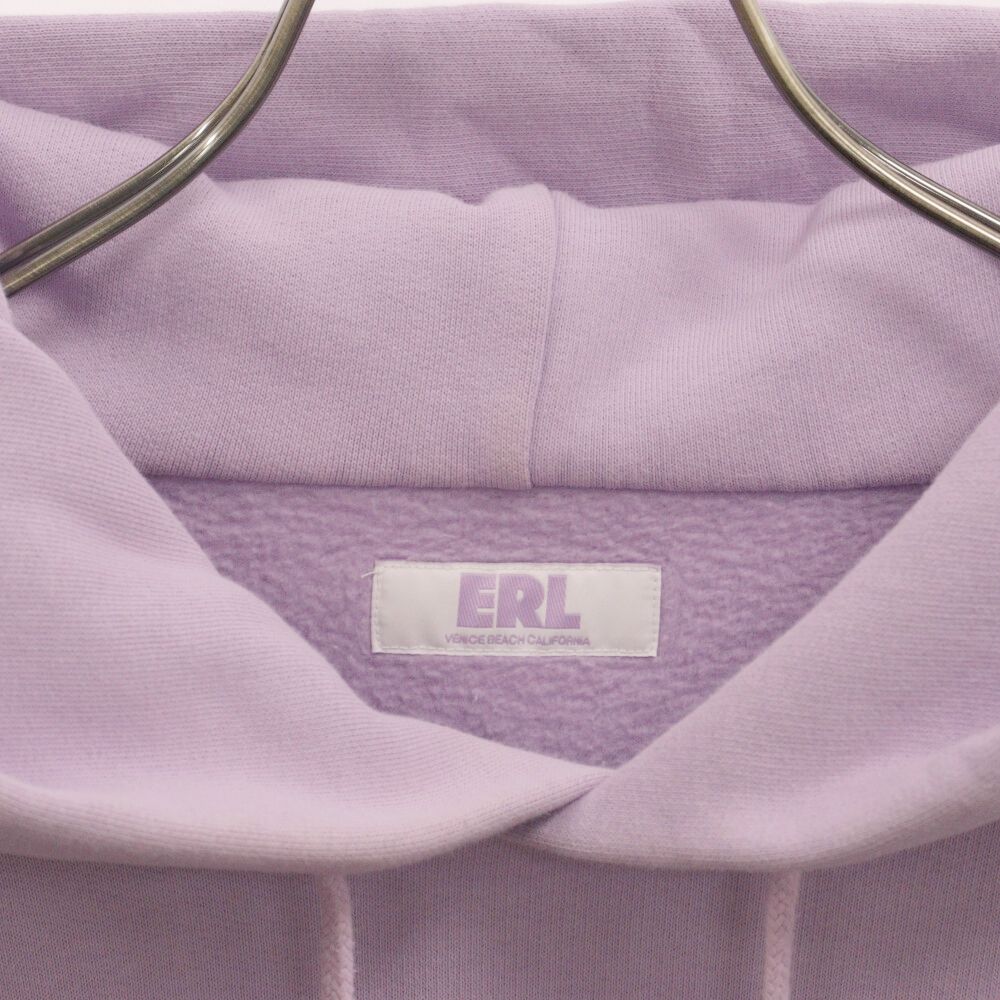 ERL (イーアールエル) SWIRL HOODIE プルオーバーパーカー ピンク/パープル ERL04-P004