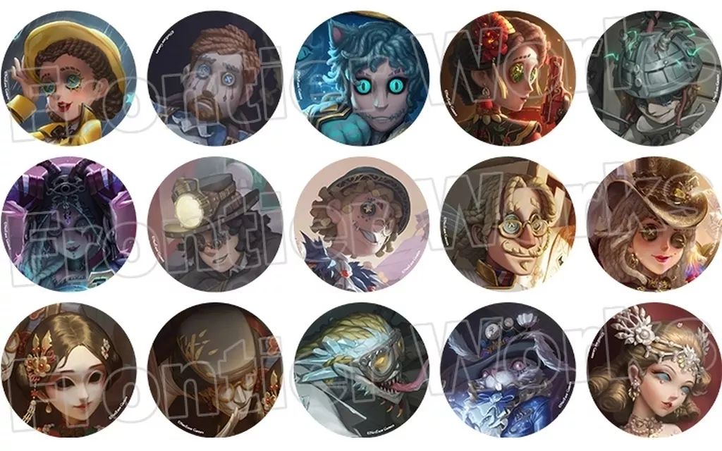 Identity V RE:シリーズ 缶バッジ イラスト box✖️10 新品】バッジ・ビンズ 【BOX】Identity V 第五人格 ＜RE