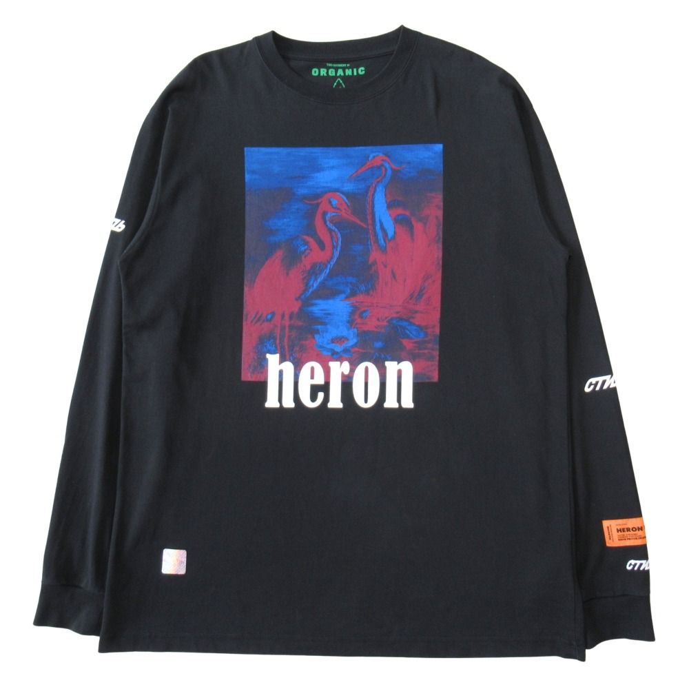 美品 HERON PRESTON ヘロンプレストン オーバーサイズ ロング Tシャツ  