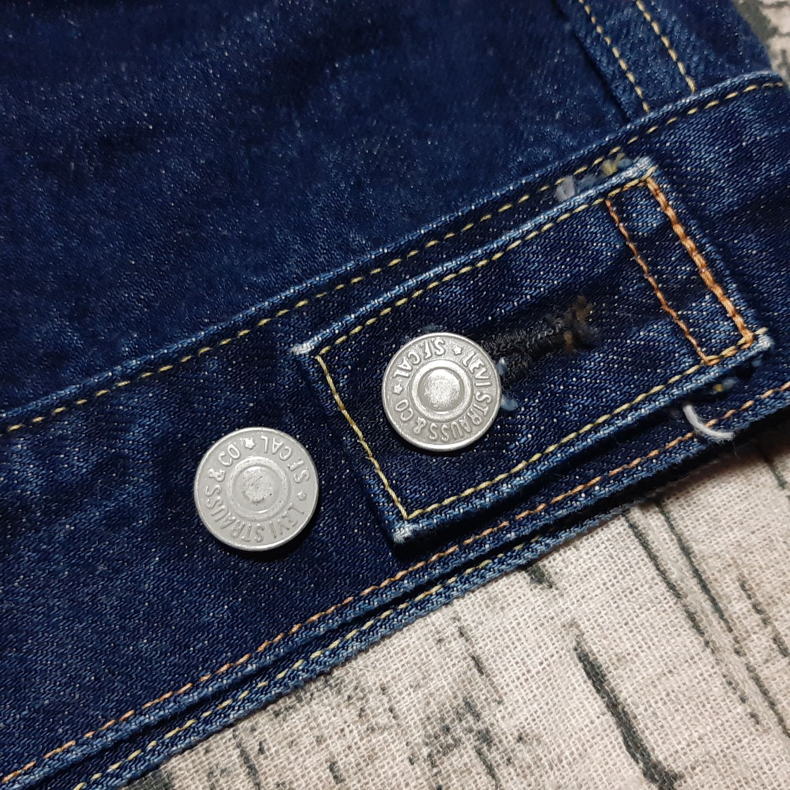 size 42】旧LVC LEVI'S 507XX セカンド 2nd レザーパッチ 2001 日本製