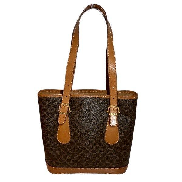 セリーヌ Celine マカダム柄 DM93 バケツ型 バッグ トートバッグ レディース