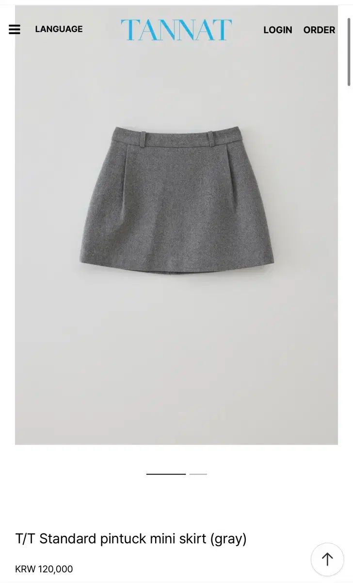 TANNAT standard pintuck mini sk gray