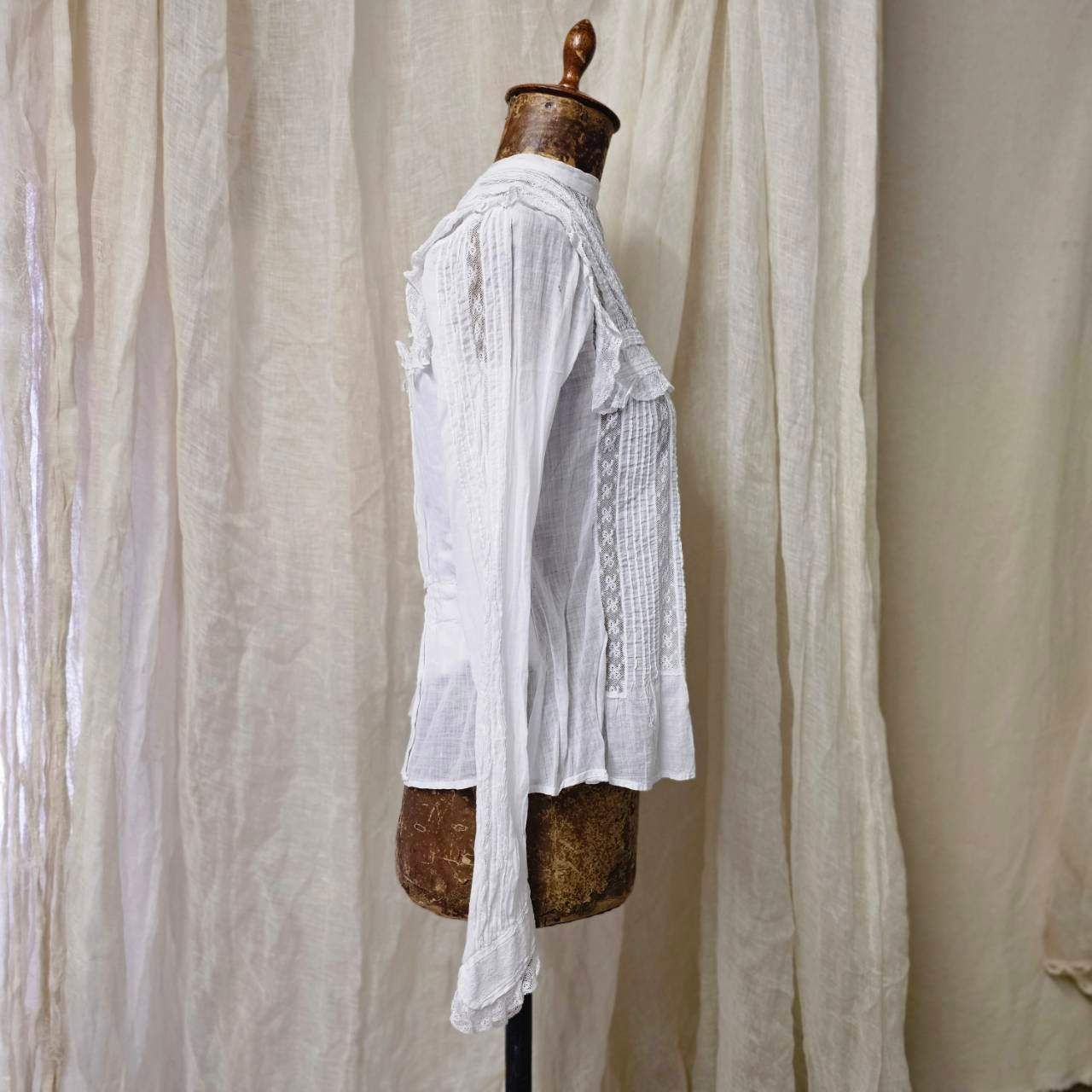 フランスアンティーク　ヴィクトリアレースブラウス Euro antique(ヨーロッパアンティーク) 1900's~ antique victoria lace