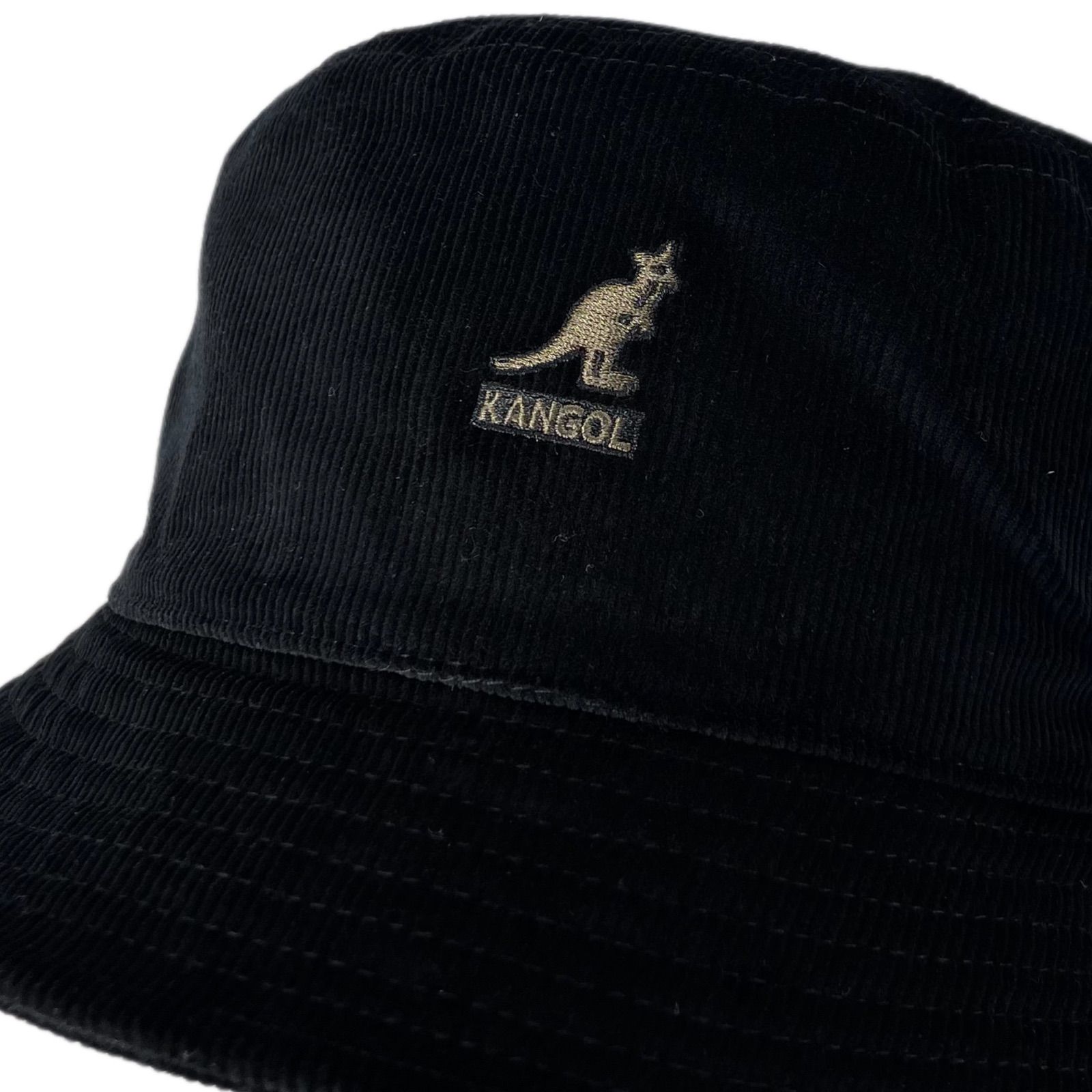 女の子向けプレゼント集結 BIGサイズ KANGOL バケットハット 綿素材 黒