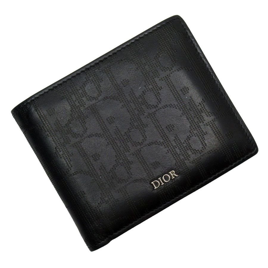 クリスチャンディオール Christian Dior 二つ折り財布 オブリーク