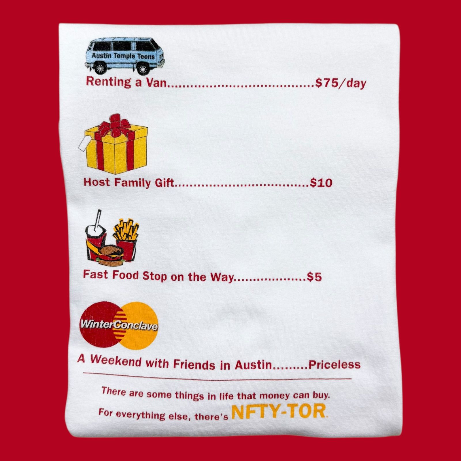 00 s Y 2 K マスターカードパロディヴィンテージ長袖Tシャツ ロンT ジョーク グラフィック 企業系 ビンテージ 七分 長袖カットソー トップス メンズ