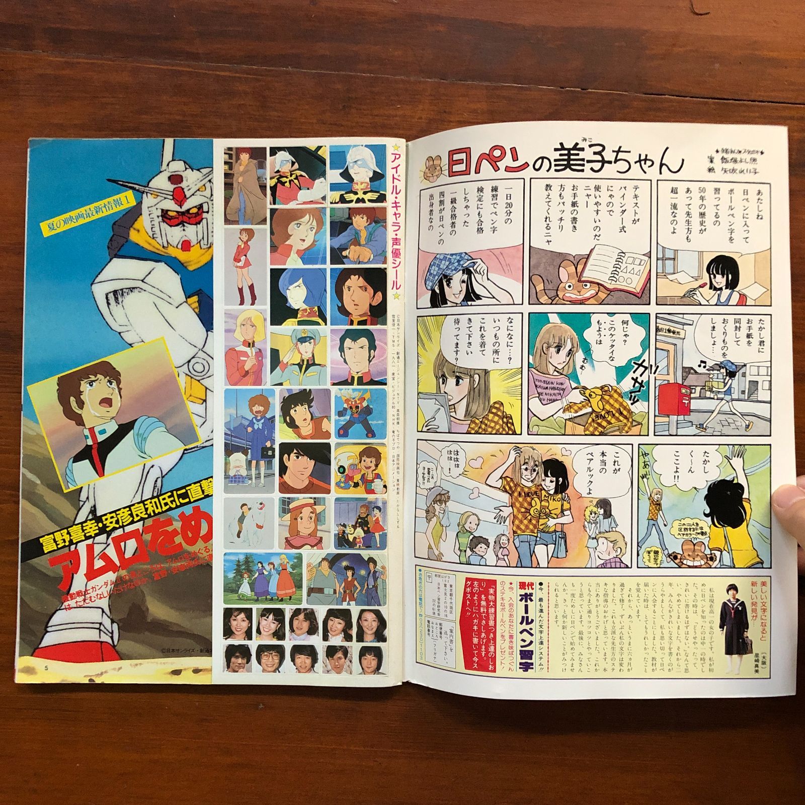 アニメディア 創刊号 1981年7月 付録 アニメディア手帖・ガンダム