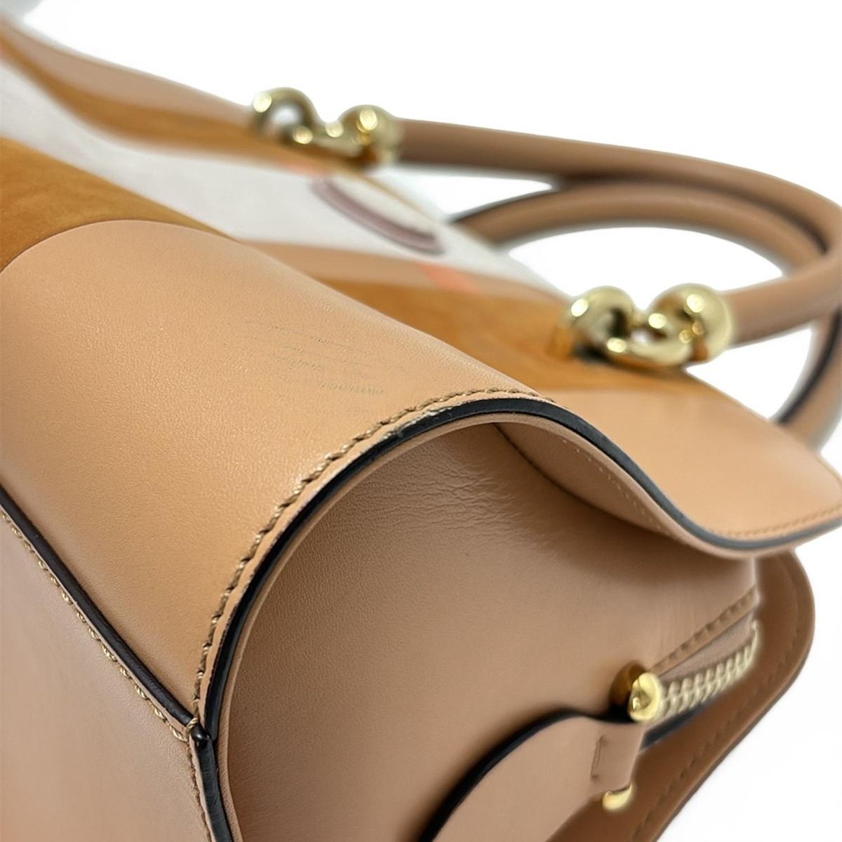 TOD'S(トッズ) ハンドバッグ - ライトブラウン×ブラウン×マルチ レザー