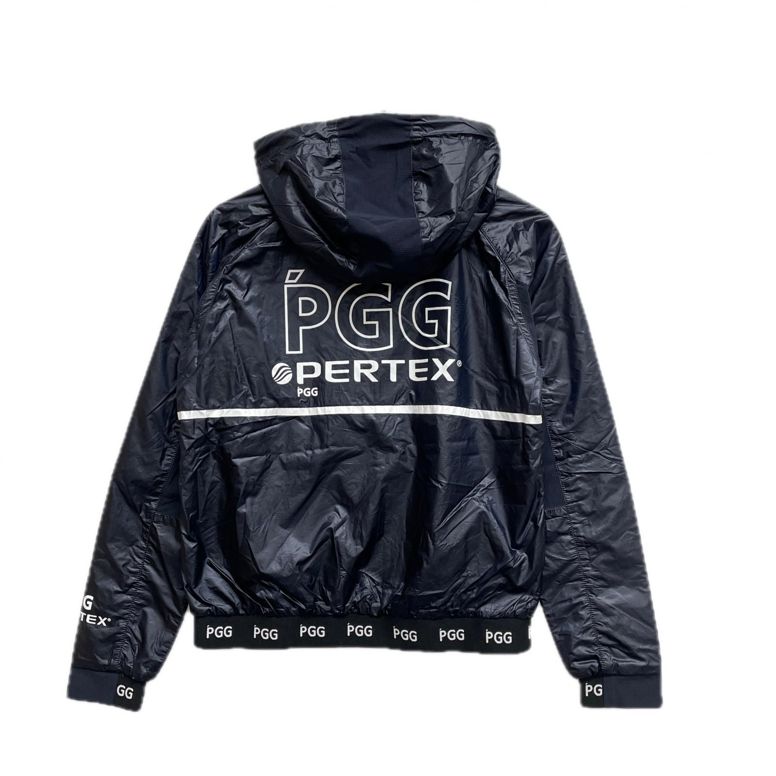 レディース ピージージー PGG フルジップアウター 0 S 濃紺 ネイビー 薄手 メッシュ調裏地付き