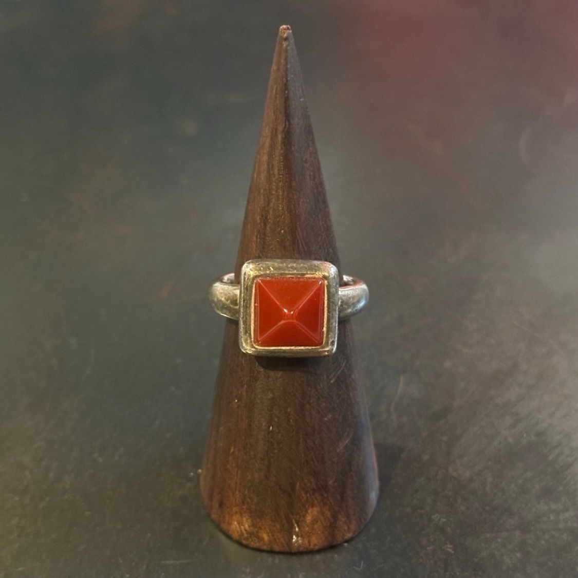 SILVER925 ORENGE STONE RING/シルバー/リング SILVER925 ORENGE STONE RING/シルバー/リング