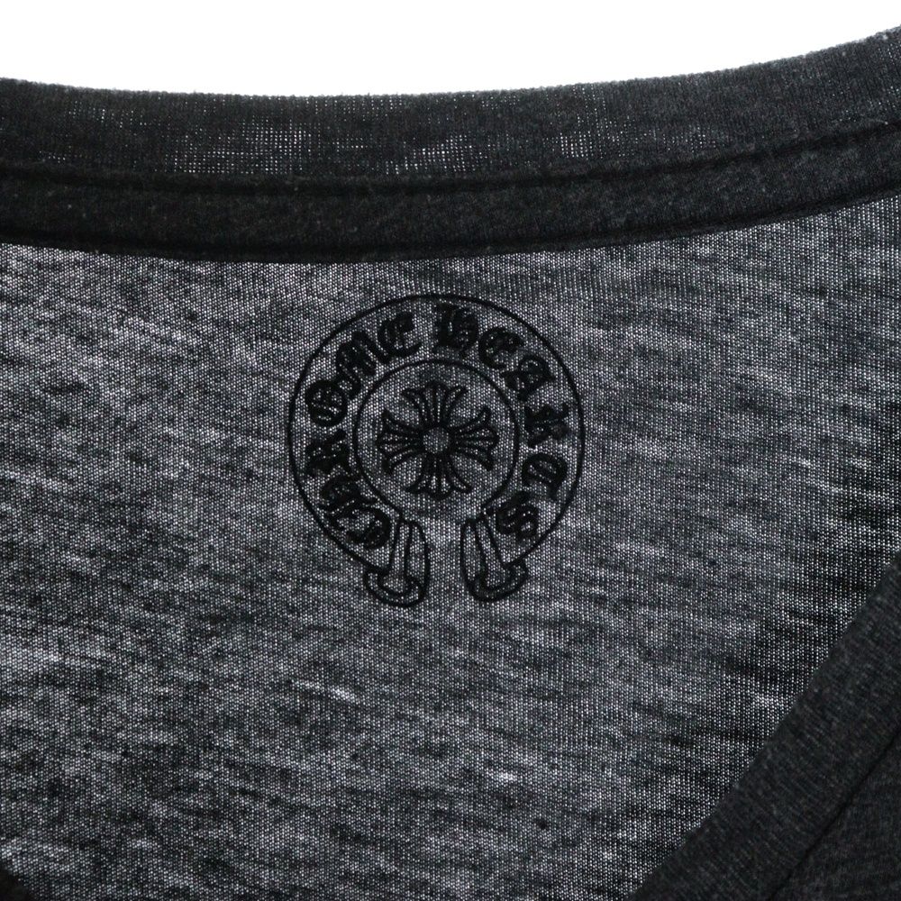 CHROME HEARTS (クロムハーツ) BSフレア プリント Vネック 半袖T
