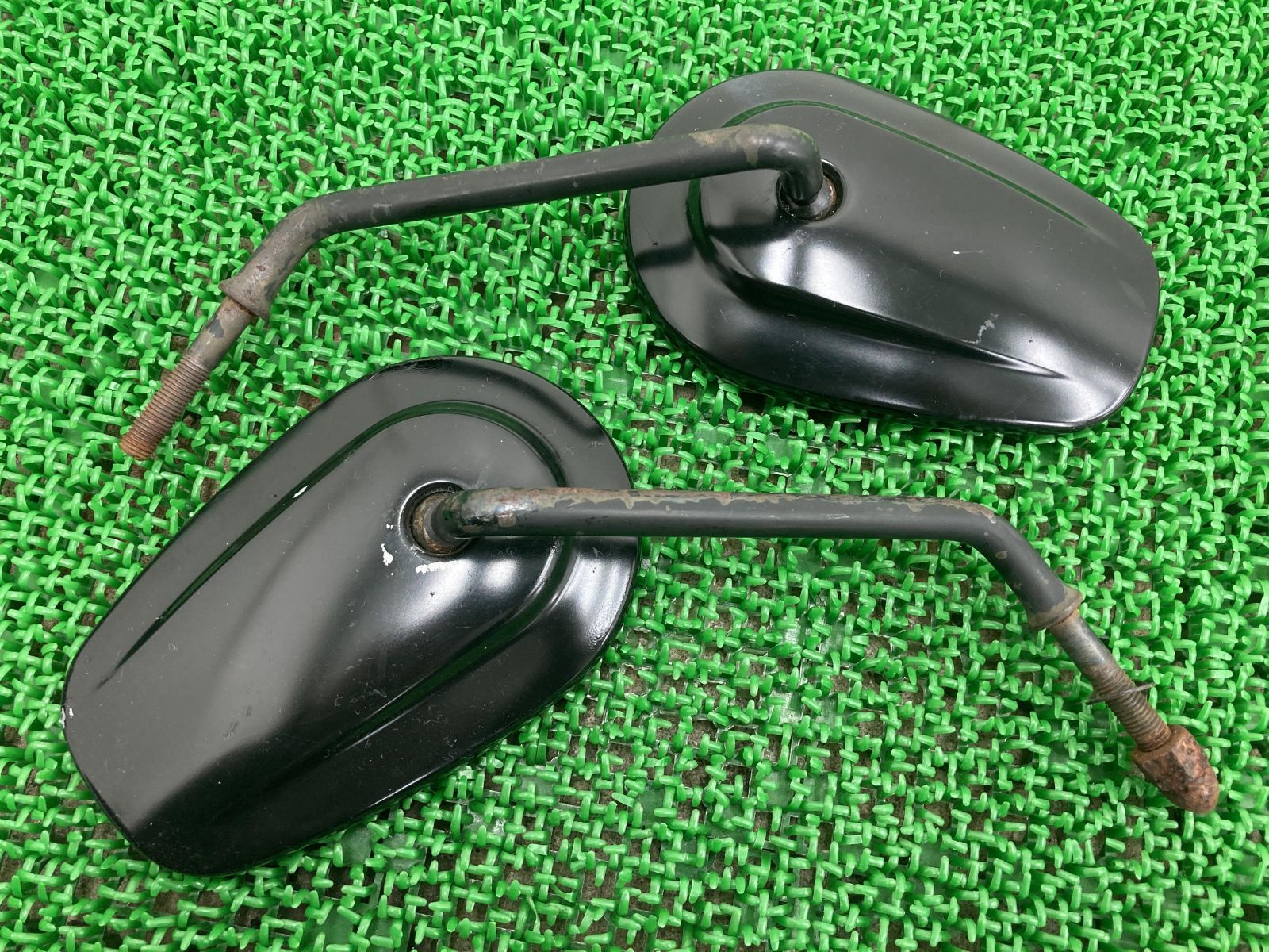 FXDWG ミラー 左右 ハーレー 純正 中古 バイク 部品 ワイドグライド ダイナ ロングステー 割れ欠け無し 品薄 希少品 車検 Genuine